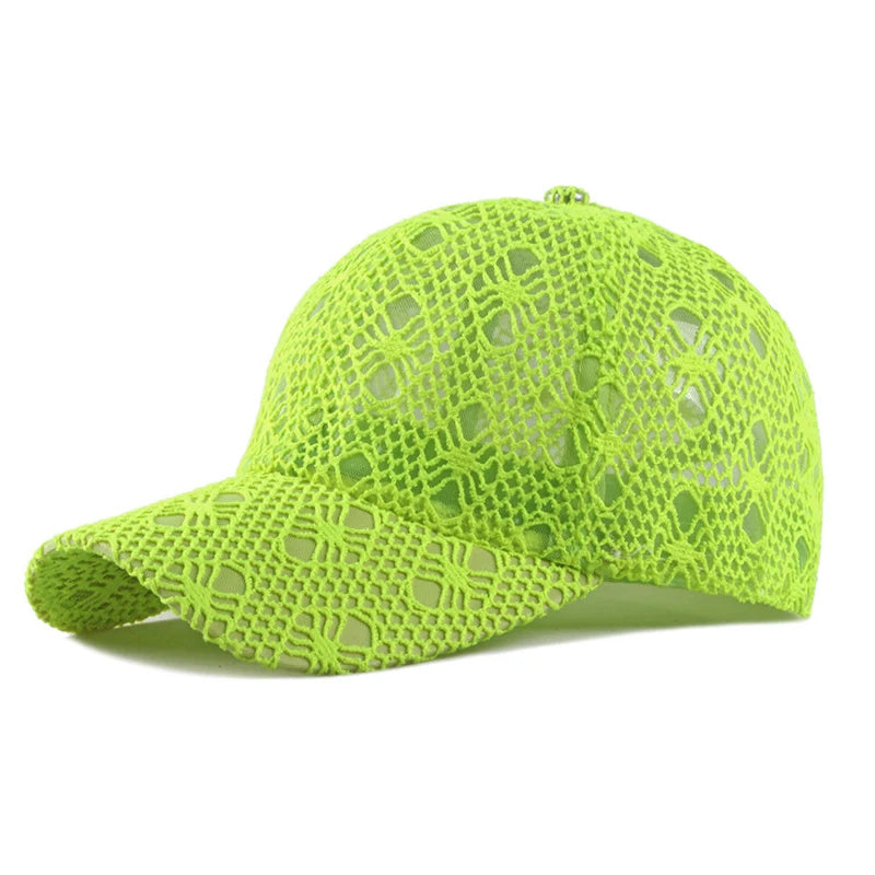 New Lace Hat Women's Thin Breathable Baseball Hats