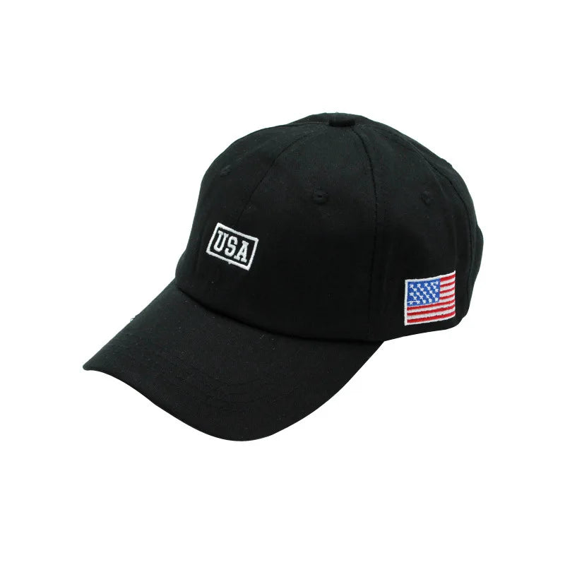 New Simplicity Hats American Flag USA Letters Embroidery Baseball Caps Men And Women