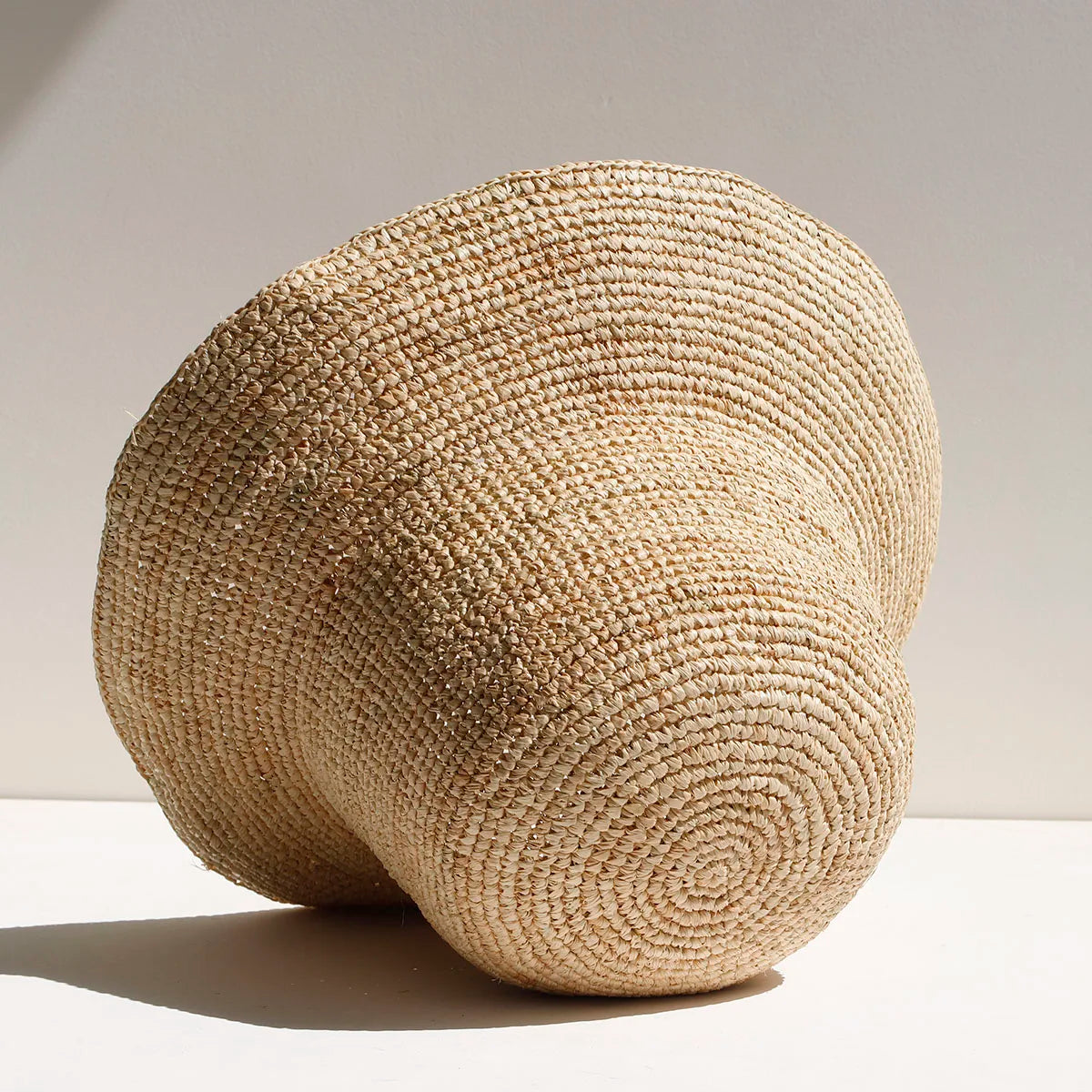 2026 New Raffia Straw Bucket Hat Women Summer Bikini Beach Hat