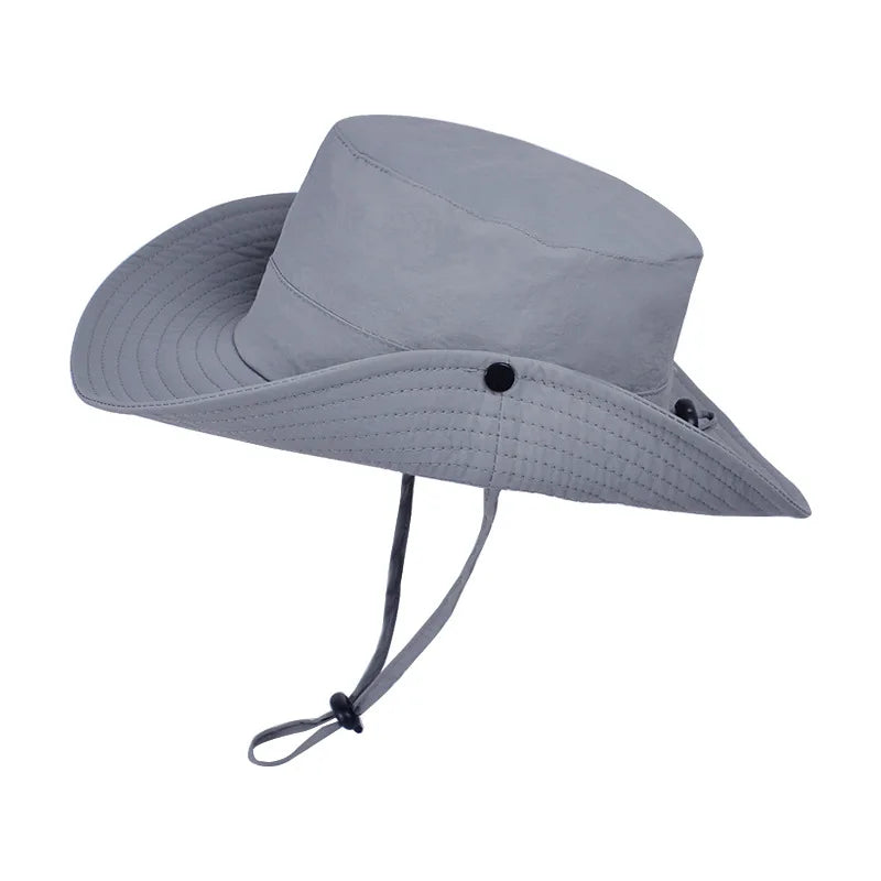 New Custom Logo Men Quick Drying Bucket Hats Fisherman Cap
