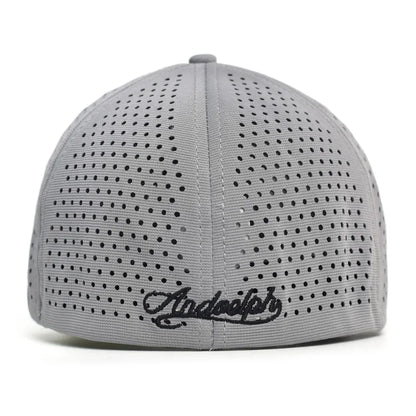 Mesh Short Brim Back Closed Baseball Cap Men Women