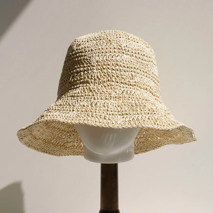2026 Handmade High Quality Fashion Stripe Sun Hat