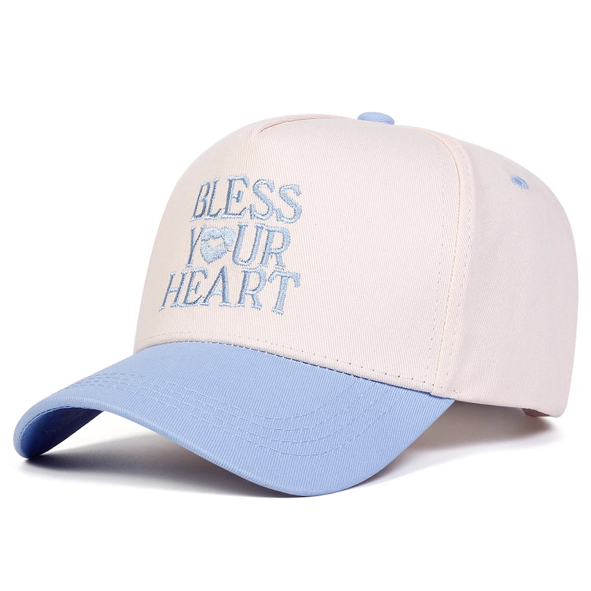 Unisex Bless Your Heart Letter Embroidery Baseball Caps Spring and Autumn