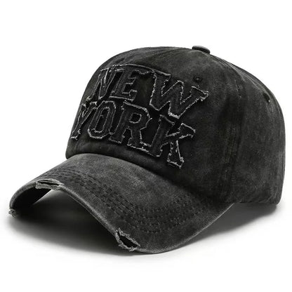 Retro New York Letter Embroidery Baseball Caps Spring Summer Men Women
