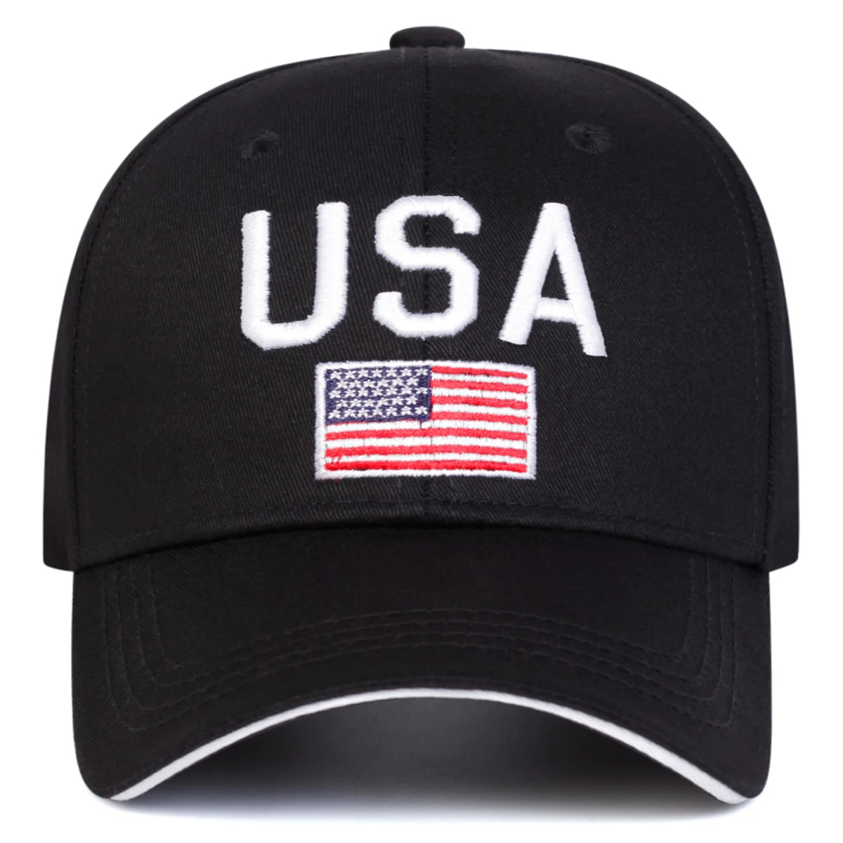 Unisex USA Letter Embroidery Baseball Caps Spring Autumn Outdoor Sports Cap