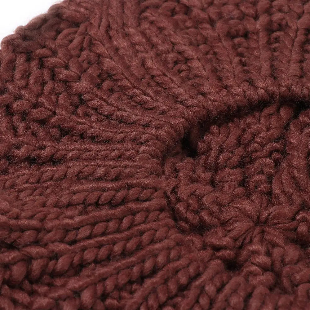 Winter Warm Vintage Ribbed French Artist Cap Painter Hat