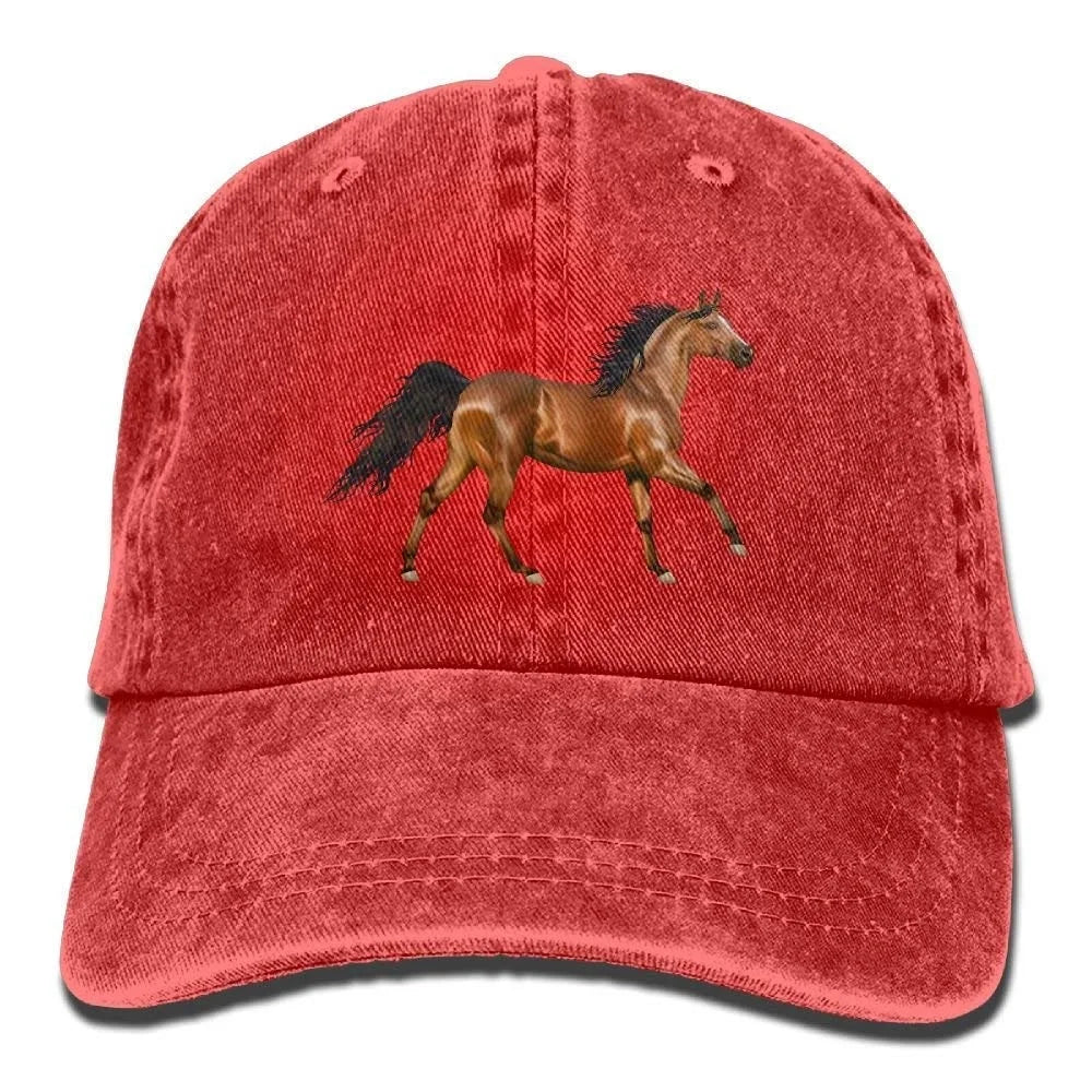 3D Horse Denim Hat Adjustable Unisex Tactical Baseball Caps