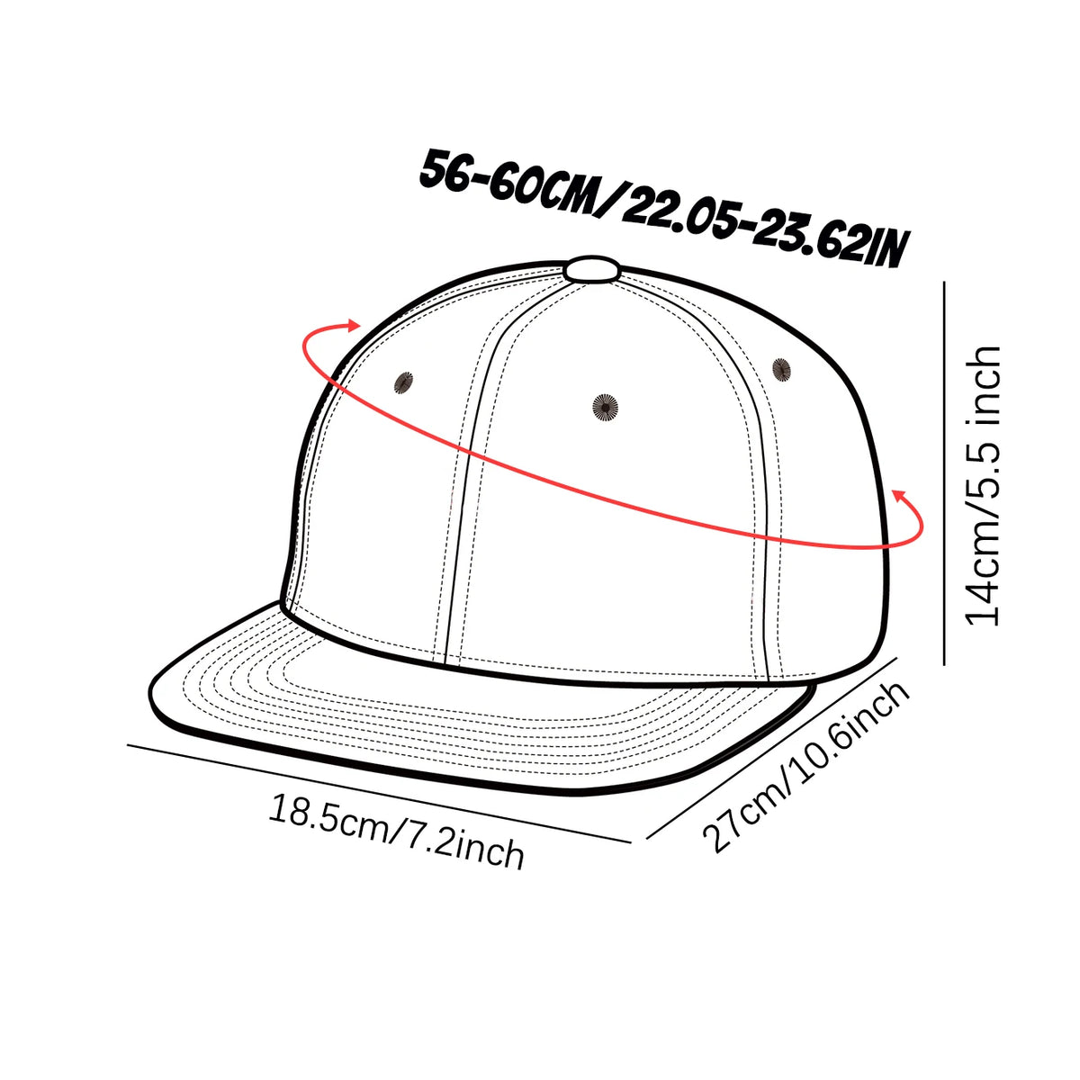 Risk Letter Print Snapback Cap Classic Solid Color Unisex Baseball Cap Lightweight Adjustable Dad Hat