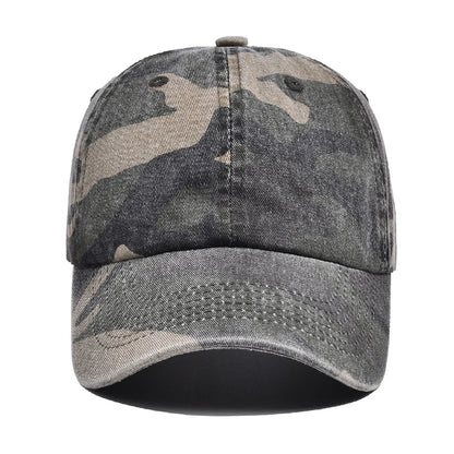 Unisex Hiking Camouflage Tactics Baseball Cap Leaves Jungle Hat Unstructured Panel Soft Top Sun Baseball Cap
