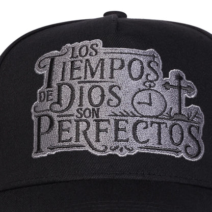 Unisex LOS TIEMPOS DE DIOS Letter Embroidery Baseball Caps Spring Autumn Outdoor Adjustable Sunscreen Hat