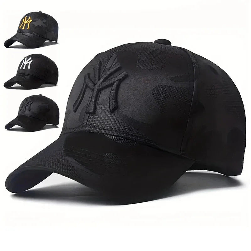 Unisex Letter Embroidery Camouflage Baseball Caps