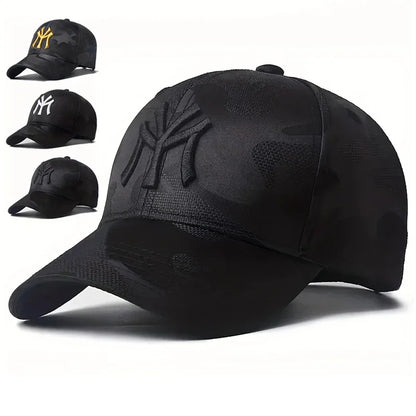 Unisex Letter Embroidery Camouflage Baseball Caps