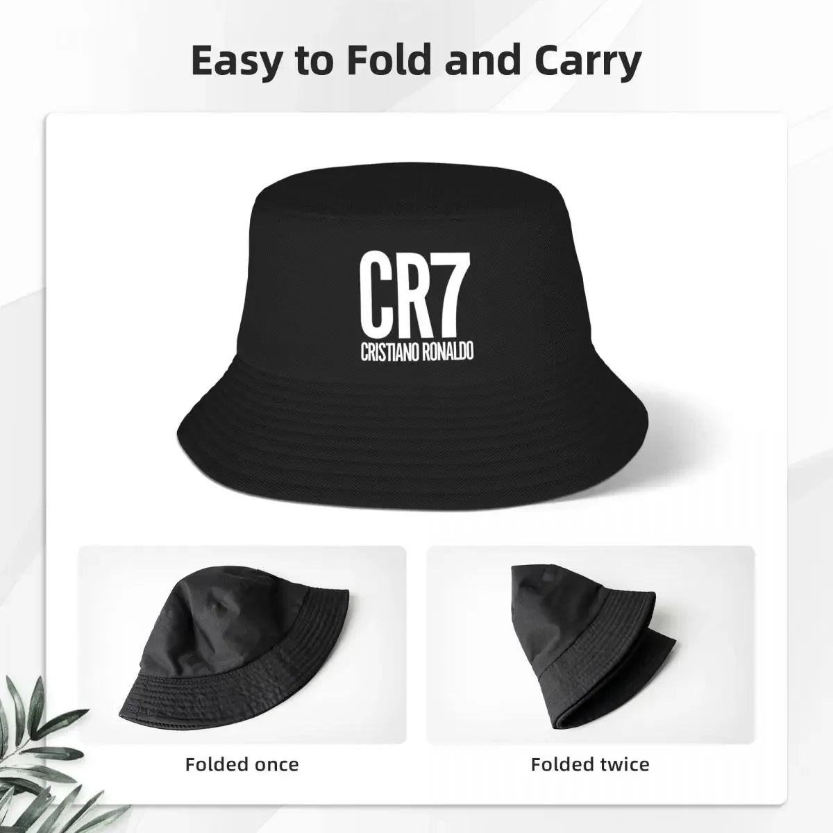 Cristiano Ronnaaldo Cr7 Bucket Hats Panama For Man Woman