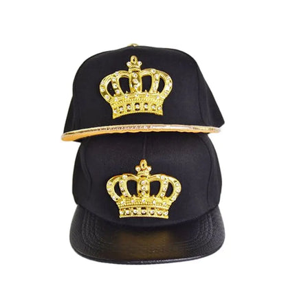 Doitbest Fashion Leather Autumn Brand Metal Crowne Europe Baseball Cap
