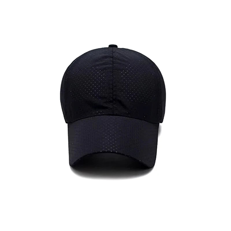 Quick Dry Breathable Mesh Baseball Cap Sun Protection Plain Hat Perforated For Women Men Outdoor Sports