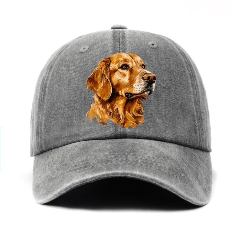 Golden Retriever Printed Baseball Cap, Lightweight Suitable for Both Men and Women