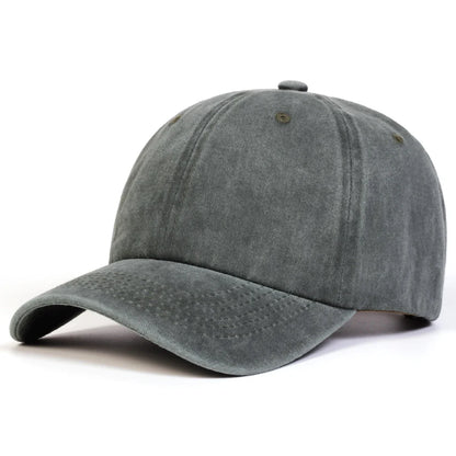 Unisex Light Washed Solid Color Baseball Caps Spring And Autumn