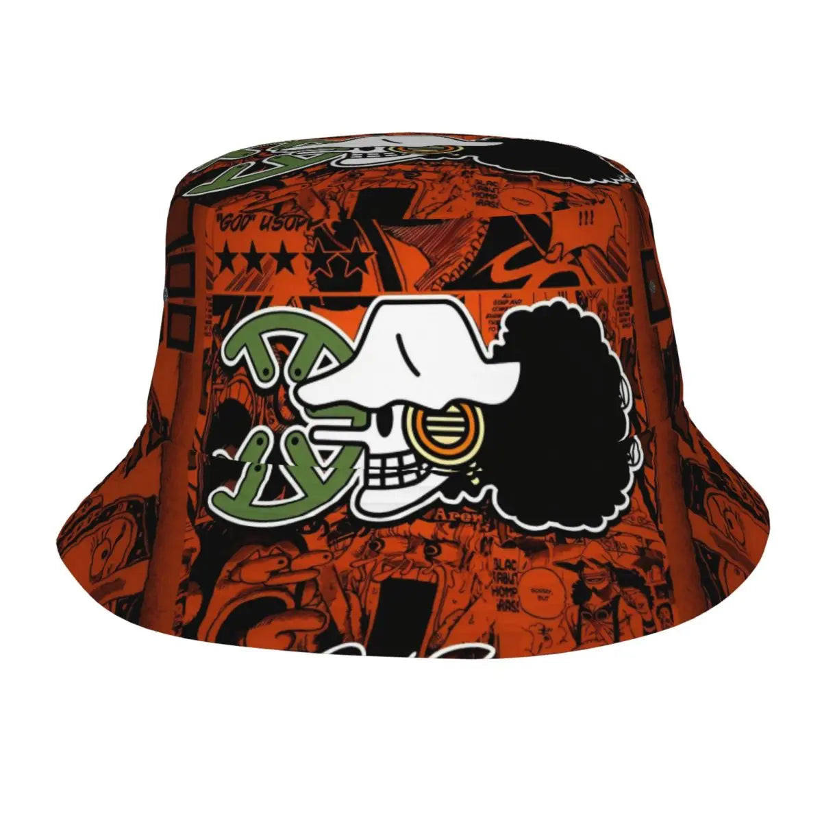 Japan Anime Zoro Luffy Skull Bucket Hats for Women Men Summer