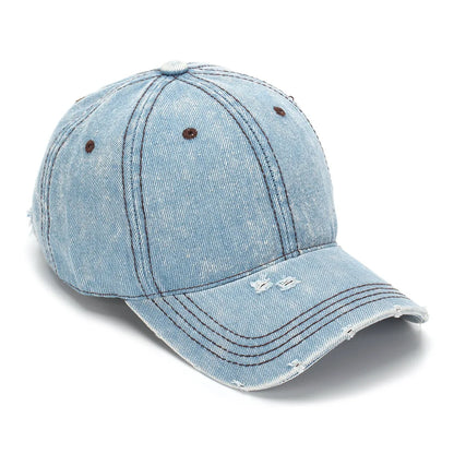 Unisex Retro Cowboy Baseball Caps High Quality Denim Plain Trucker Hats