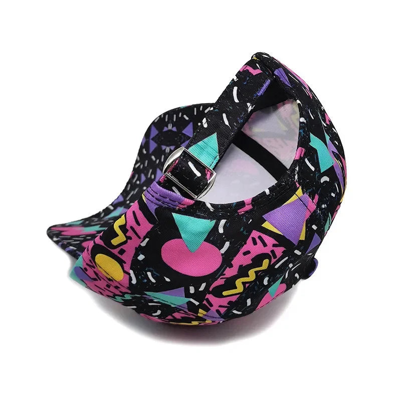 Four Seasons Polyester Graffiti Print Casquette Baseball Cap