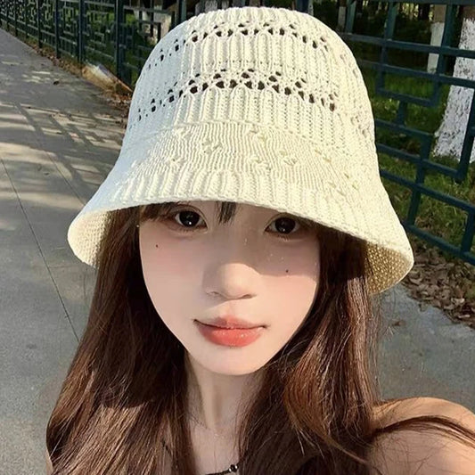 Summer Knitted Breathable Sun Protection And Sunshade Hat