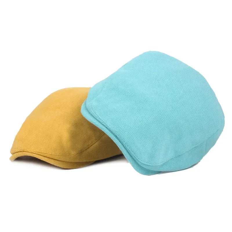Men Classic One‑Piece Front Beret Newsboy Cap
