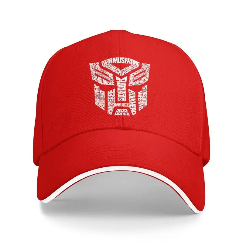 Transformer Autobots Film Print Baseball Cap Sandwich Hats Men Women