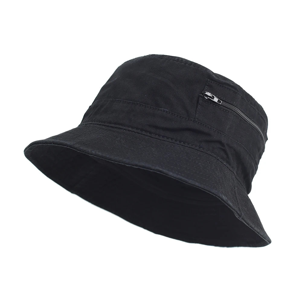 Spring Summer Washed Cotton Mesh Breathable Bucket Hats