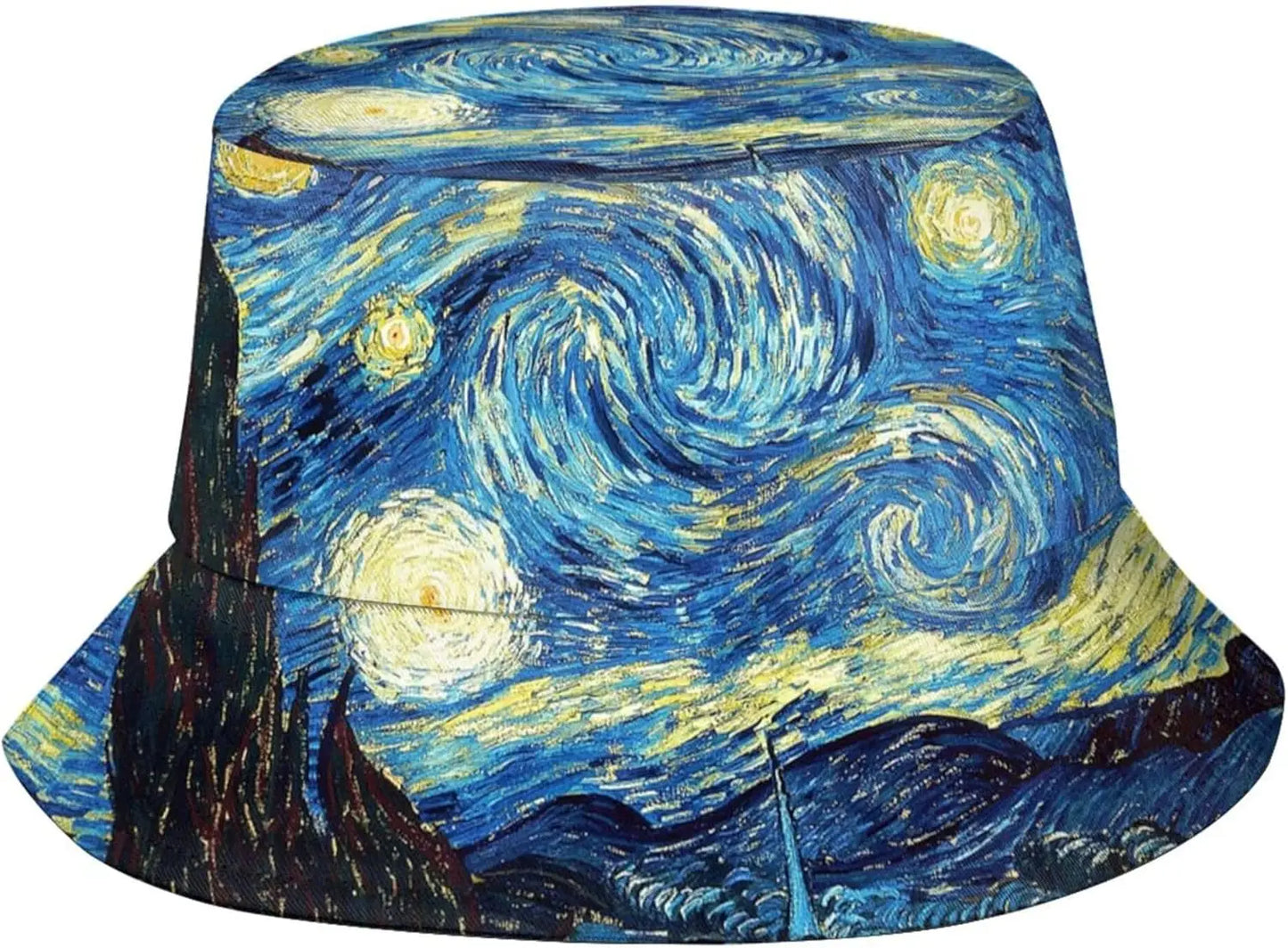 Irises 2 Van Gogh Bucket Hats for Women Men Fashion Summer Fisherman Cap