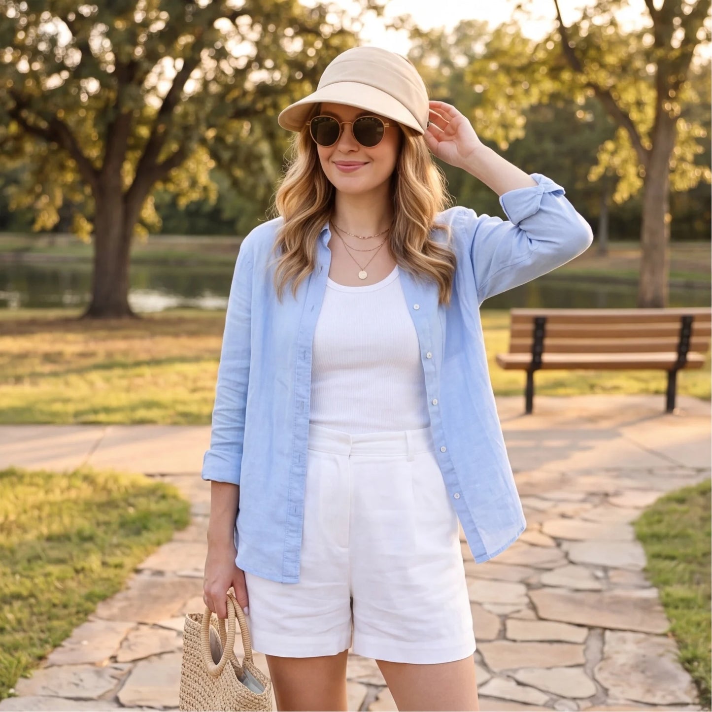 Ladies UV-Protection Visor Hats Sunscreen Caps