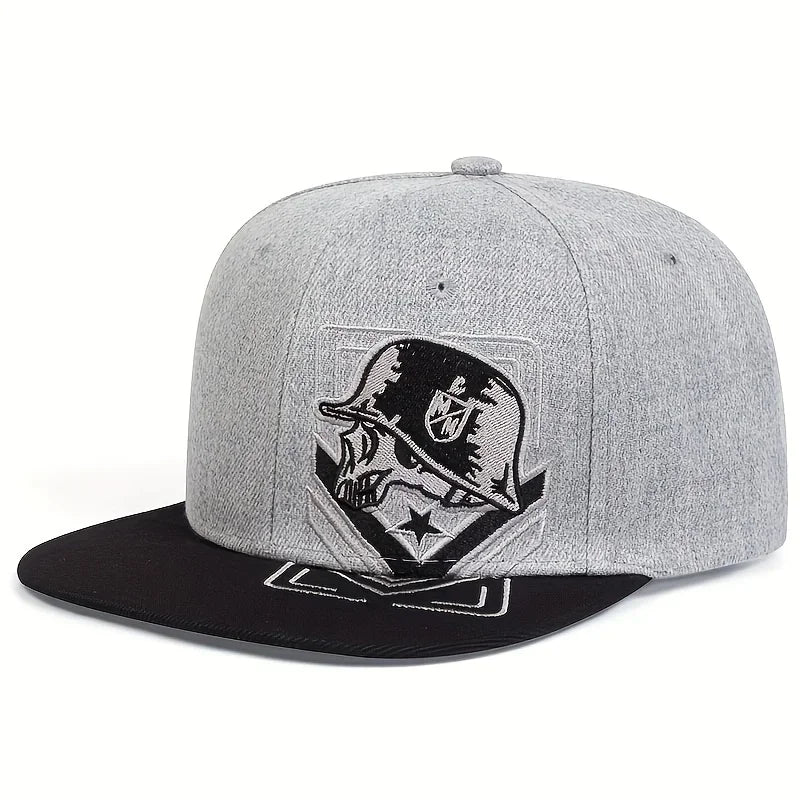 Unisex Skeleton Embroidery Baseball Cap Women Outdoor
