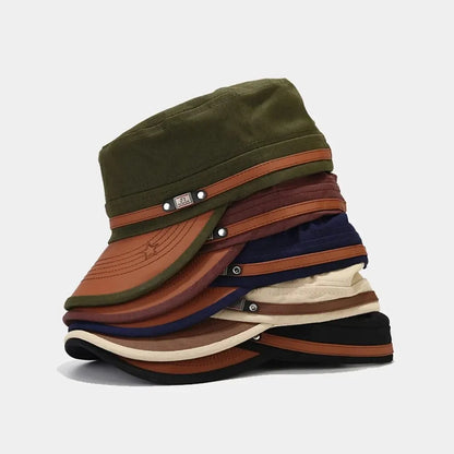 Casual Cadet Hat Man Flat Top Caps Fashion Cotton Visor Hats