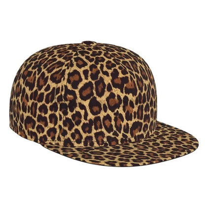 Leopard Print Baseball Cap Men Women Adjustable 3D Printed Snapback