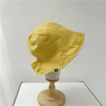 Pleated Women Fisherman Hat Korean Girl Sunshade Basin Hat