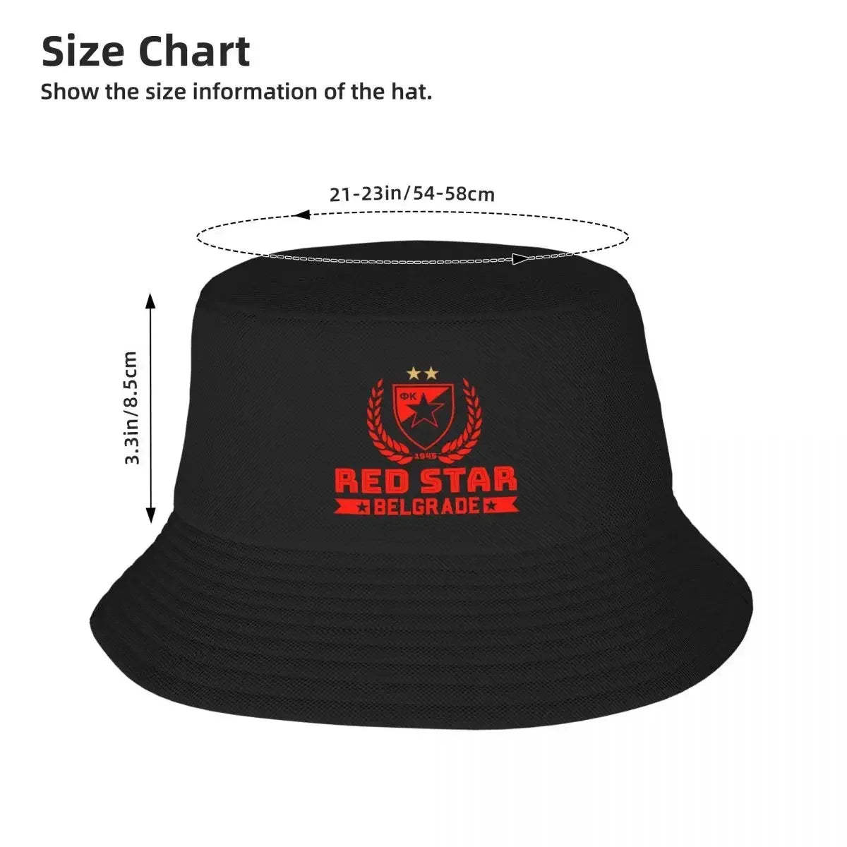 Red Star Belgrade Crvena Zvezda Bucket  fishing  party s Golf  Women Men's Bucket hat