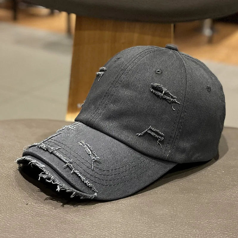 Retro Women Baseball Cap Solid Color Snapback Hat