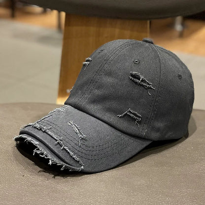 Retro Women Baseball Cap Solid Color Snapback Hat