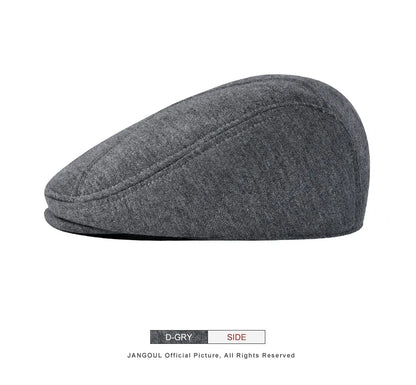Jangoul Adjustable Beret For Male Summer Spring Newsboy Caps Classic Retro Flat Cap