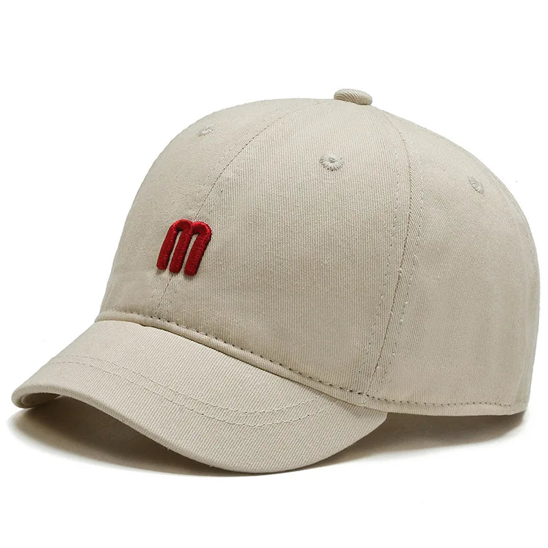 Unisex Short Brim Peaked Cap Streetwear