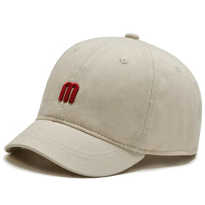 Unisex Short Brim Peaked Cap Streetwear