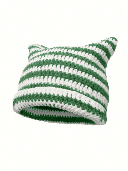 Wool Knitted Streetwear Handmade Crochet Bucket Cap
