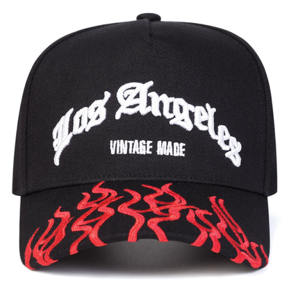 Unisex Los Angeles Flames Embroidery Baseball Caps Spring Autumn