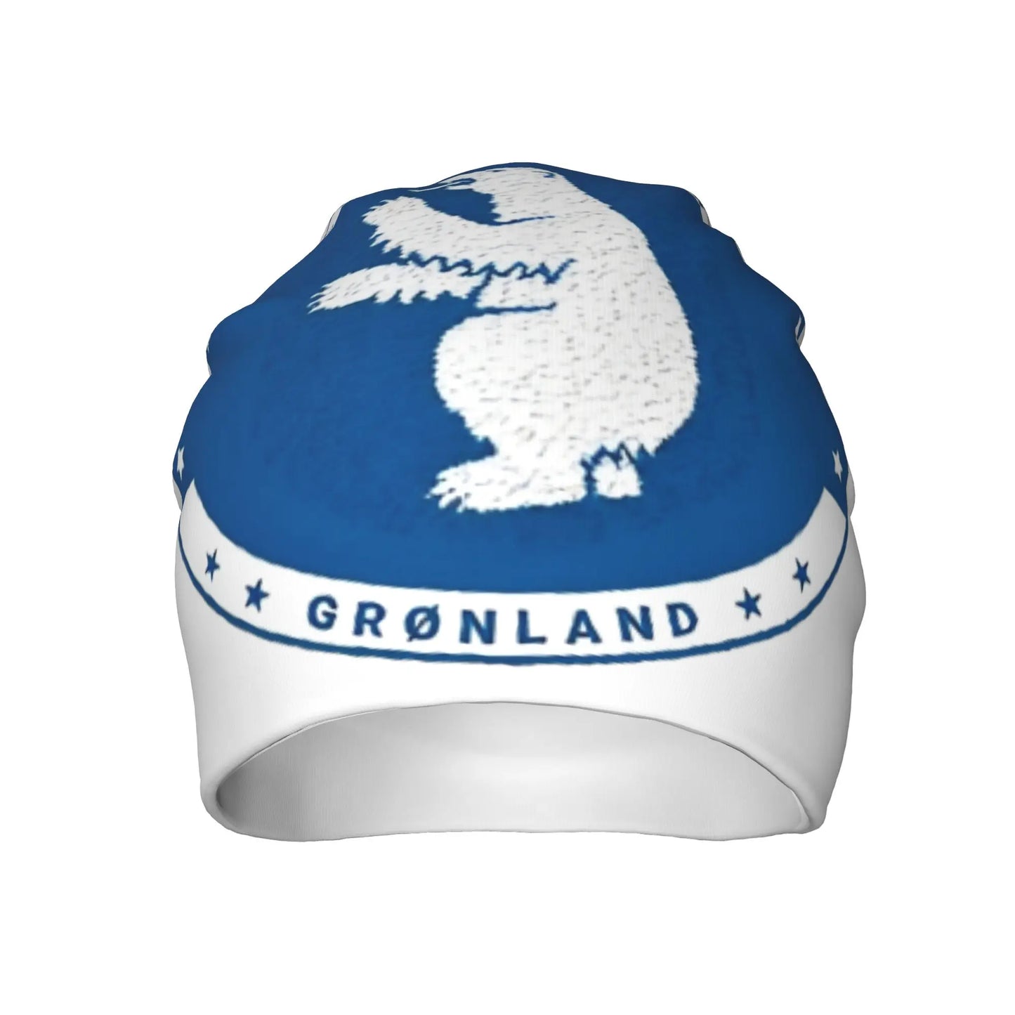 Greenland Coat Of Arms Polar Bear Blue Bonnet Hats Autumn Winter For Men Women