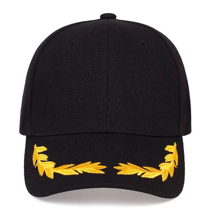Unisex Wheat Ear Embroidery Baseball Caps Spring and Autumn