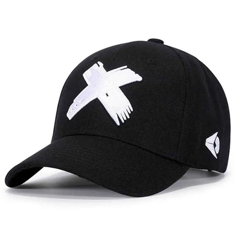 Flat Edge Hat X Embroidered Men's Street Hip Hop Skateboarding Hat Women's