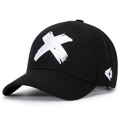 Flat Edge Hat X Embroidered Men's Street Hip Hop Skateboarding Hat Women's