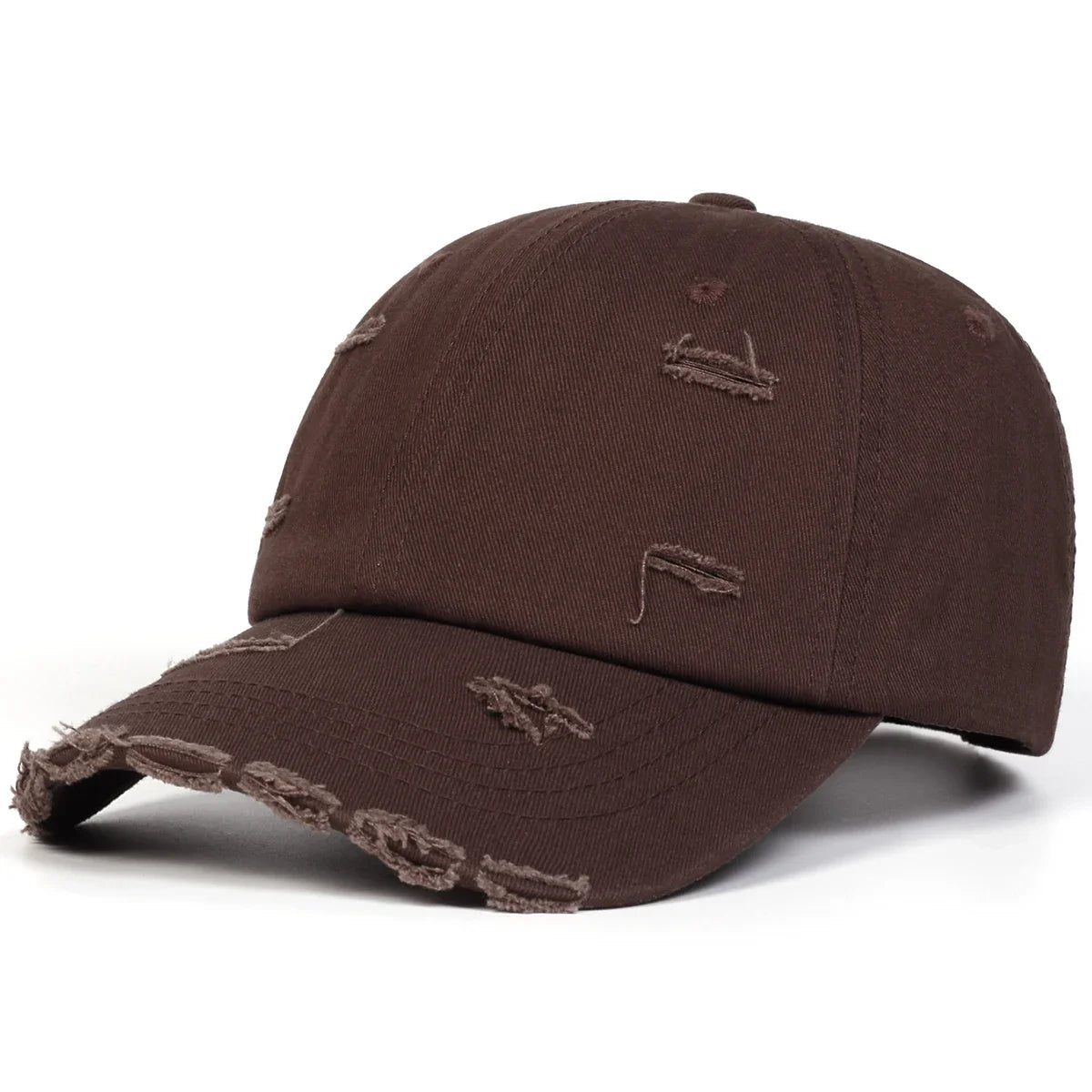 Unisex Ripped Denim Washed Baseball Caps Spring Autumn