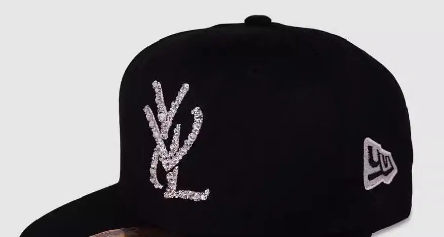 Rhinestone Opium Yvl Fitted Men Women Hat Cap
