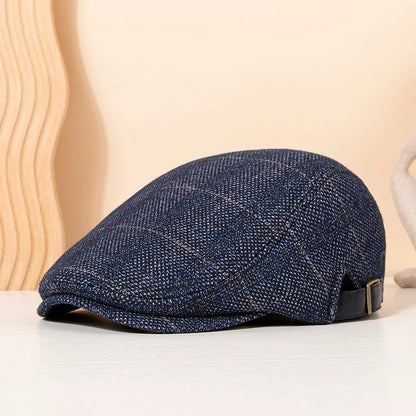 Classic Solid-Color British-Style Newsboy Cap