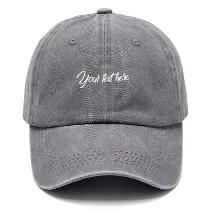 Washed Cotton Baseball Cap Men Women Personalized Fashion Sun Hats